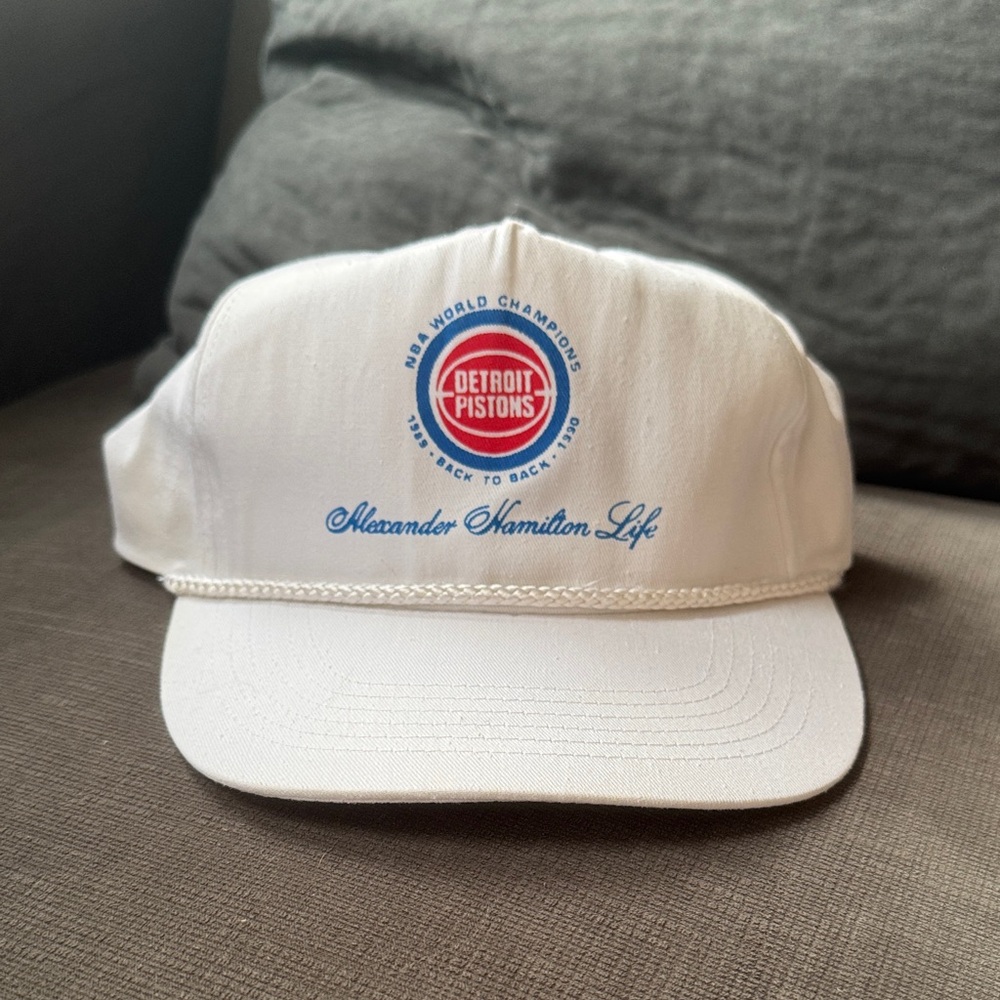 Vintage Detroit Pistons Snapback / Back To Back Champions 89-90 / Trucker Style